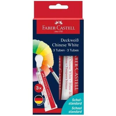 Faber-Castell, Künstlerfarbe + Bastelfarbe, Deckweiss 7,5 ml. 3x auf Blisterkarte (7.50 ml) Faber-Castell, Künstlerfarbe + Bastelfarbe, Deckweiss 7,5 ml. 3x auf Blisterkarte (7.50 ml)