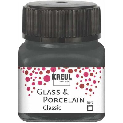 Kreul, Künstlerfarbe + Bastelfarbe, Glass & Porcelain Classic, Porzellan- und Glasfarbe (20 ml) Kreul, Künstlerfarbe + Bastelfarbe, Glass & Porcelain Classic, Porzellan- und Glasfarbe (20 ml)