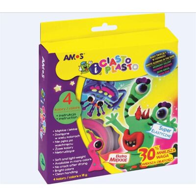 Amos Plasto Fluo Kuchen 4 Farben Amos Plasto Fluo Kuchen 4 Farben