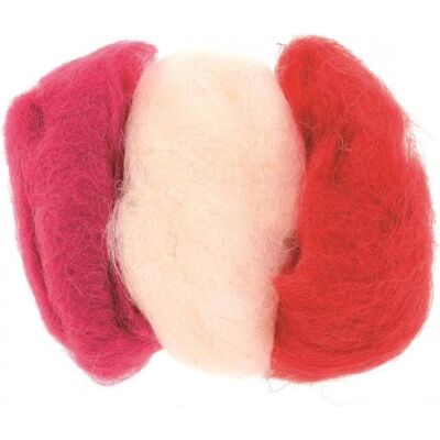 Glorex Schafwolle 3x10g rot-mix, Garn + Wolle, Mehrfarbig, Rot Glorex Schafwolle 3x10g rot-mix, Garn + Wolle, Mehrfarbig, Rot