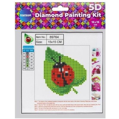 Norimpex Diamond Painting 15*15cm. Mariehøne Norimpex Diamond Painting 15*15cm. Mariehøne