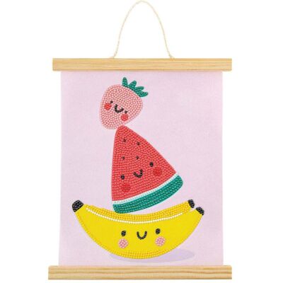Grafix Diamantmalerei-Wandbehang aus Samt – Früchte Grafix Diamantmalerei-Wandbehang aus Samt – Früchte