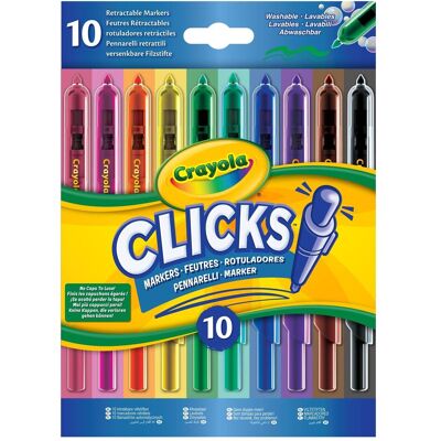 Crayola, Malstifte, 10 Filzstifte Clicks (10x) Crayola, Malstifte, 10 Filzstifte Clicks (10x)