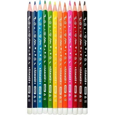 Titanum, Malstifte, Dreieckige Buntstifte, 12 Farben (12x) Titanum, Malstifte, Dreieckige Buntstifte, 12 Farben (12x)
