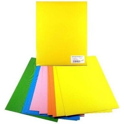 Bambino, Bastelpapier, Pastellwellpappe 25x35cm 10 Blatt (10x) Bambino, Bastelpapier, Pastellwellpappe 25x35cm 10 Blatt (10x)