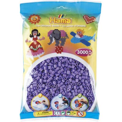 Toymax Hama midi perler 3000stk pastel lilla Toymax Hama midi perler 3000stk pastel lilla