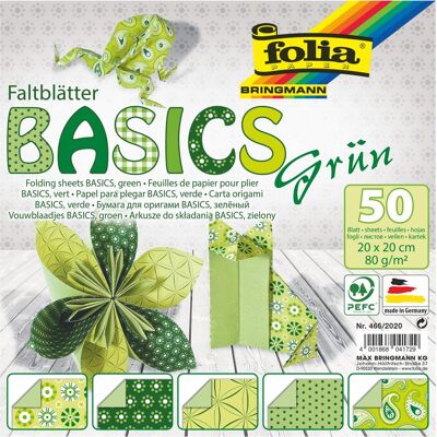 Magni, Bastelpapier, Faltblätter Basics,grün 80g/m²,20x20cm, 50 Blatt (80 g/m², 50x) Magni, Bastelpapier, Faltblätter Basics,grün 80g/m²,20x20cm, 50 Blatt (80 g/m², 50x)