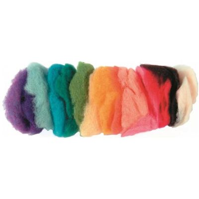 Glorex Schafwolle 10x10g mix, Garn + Wolle, Mehrfarbig Glorex Schafwolle 10x10g mix, Garn + Wolle, Mehrfarbig