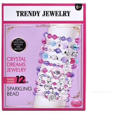 Trendiges Schmuckset Funkelnde Perlen Trendiges Schmuckset Funkelnde Perlen