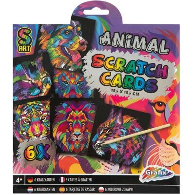 Grafix Rubbellose, 6St. - Tiere Grafix Rubbellose, 6St. - Tiere