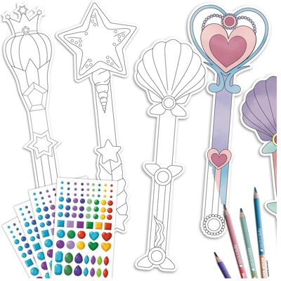 Papierdrachen Bastelset Papp-Zauberstäbe Papierdrachen Bastelset Papp-Zauberstäbe