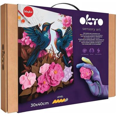 Okto 3D Modellier- und Malset Verliebte Kolibris Okto 3D Modellier- und Malset Verliebte Kolibris