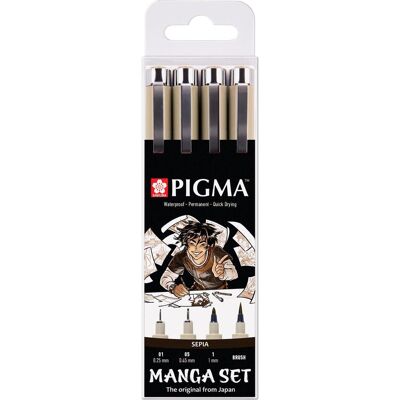Sakura, Schreibstifte, Manga Tool Set Pigma (4x) Sakura, Schreibstifte, Manga Tool Set Pigma (4x)