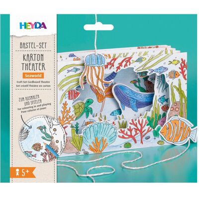 Heyda Bastelset Karton-Theater Seaworld mehrfarbig Heyda Bastelset Karton-Theater Seaworld mehrfarbig