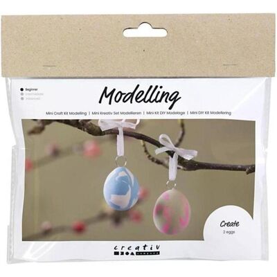 Creativ Company Modellier-Set Marmorierte Eier Creativ Company Modellier-Set Marmorierte Eier