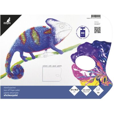 Kangaro, Bastelpapier, Abreisspalette, 36 Blatt, 80 g/qm, 230 x 305 mm, weiss Papier: 80 g/qm, mit Wachsbeschichtung, mit… (80 g/m², 36x) Kangaro, Bastelpapier, Abreisspalette, 36 Blatt, 80 g/qm, 230 x 305 mm, weiss Papier: 80 g/qm, mit Wachsbeschichtung, mit… (80 g/m², 36x)