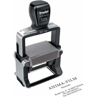 Trodat, Stempel, Textstempel, individualisierbar 5204 selbstfärbend schwarz Trodat, Stempel, Textstempel, individualisierbar 5204 selbstfärbend schwarz