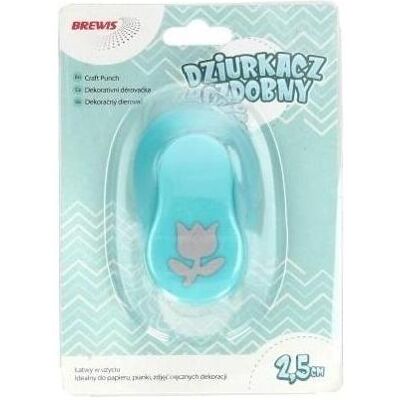 Andy, Stanzer, Dekorativer Locher - Tulpe 2,5 cm MIX Andy, Stanzer, Dekorativer Locher - Tulpe 2,5 cm MIX