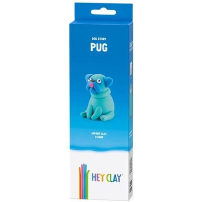 Tm, Modelliermasse, Hey Clay - Hund Mops Tm, Modelliermasse, Hey Clay - Hund Mops