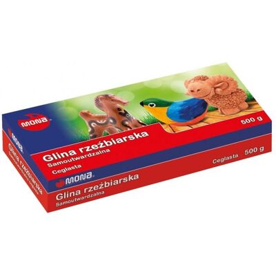 Monta, Modelliermasse, Selbstgemachter Modellierton. ziegelrot 500g MONA Monta, Modelliermasse, Selbstgemachter Modellierton. ziegelrot 500g MONA