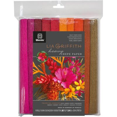 Werola, Bastelpapier, Floristenkrepppapier 10x 25cmx1m Tropical Garden (10x) Werola, Bastelpapier, Floristenkrepppapier 10x 25cmx1m Tropical Garden (10x)