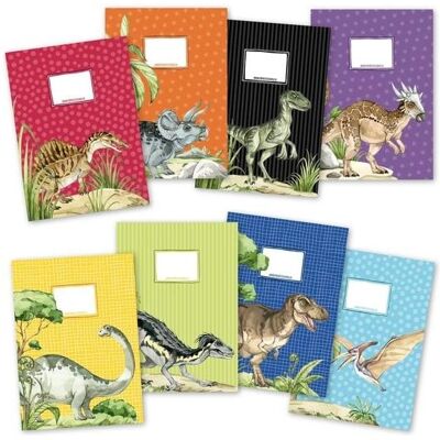 Papierdrachen, Heft + Block, 8 Papierheftumschläge A4 Welt der Dino - Set 16 (A4) Papierdrachen, Heft + Block, 8 Papierheftumschläge A4 Welt der Dino - Set 16 (A4)