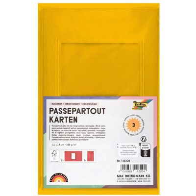 Folia Passepartouts-Karten 220g/m2 eckig Folia Passepartouts-Karten 220g/m2 eckig