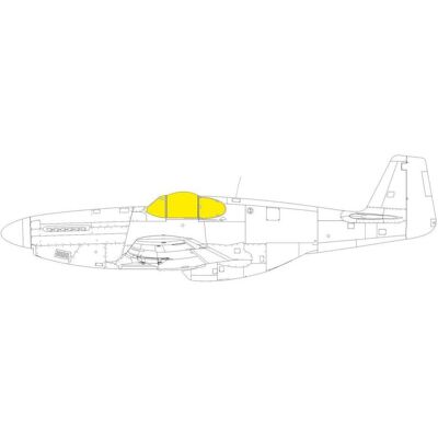 Eduard P-51B/C Malcolm Hood canopy Tface Eduard P-51B/C Malcolm Hood canopy Tface