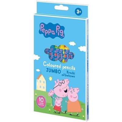 Astra, Malstifte, Peppa Pig runde Bleistiftstifte 10 Farben (10x) Astra, Malstifte, Peppa Pig runde Bleistiftstifte 10 Farben (10x)