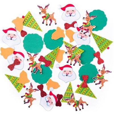 DP Craft, Sticker, Frohe Weihnachten Schaumstoffaufkleber 48 Stk (48 Sticker) DP Craft, Sticker, Frohe Weihnachten Schaumstoffaufkleber 48 Stk (48 Sticker)