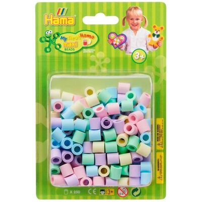 Toymax Hama Bügelperlen maxi Pastellmix 250 Stück Blister Toymax Hama Bügelperlen maxi Pastellmix 250 Stück Blister