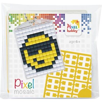 Magni Pixel P23022 Mosaik Medaillon Smile, Schlüsselanhänger für Kinder zum Selbstgestalten, kinderleichte Magni Pixel P23022 Mosaik Medaillon Smile, Schlüsselanhänger für Kinder zum Selbstgestalten, kinderleichte