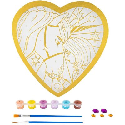 Grafix Unicorn Academy Malen nach Zahlen Folie Herzform Grafix Unicorn Academy Malen nach Zahlen Folie Herzform