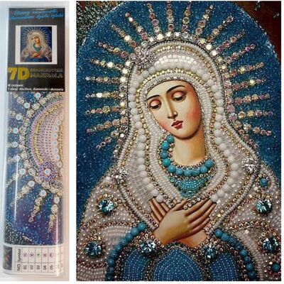 Norimpex Diamond Kleiner Ofen 7D Muttergottes 30x40cm Norimpex Diamond Kleiner Ofen 7D Muttergottes 30x40cm