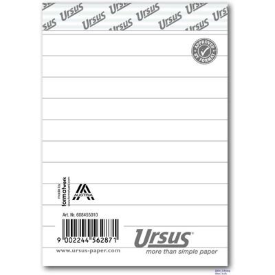 Ursus, Heft + Block, Notizblock (A7, Liniert) Ursus, Heft + Block, Notizblock (A7, Liniert)