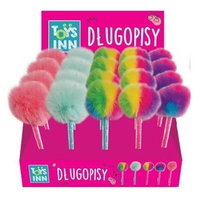 Stnux Długopis pompon z grą 12szt / display Stnux Długopis pompon z grą 12szt / display
