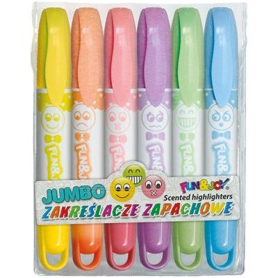 Titanum, Marker, Jumbo-Textmarker mit Duft, 6 Farben (6x) Titanum, Marker, Jumbo-Textmarker mit Duft, 6 Farben (6x)