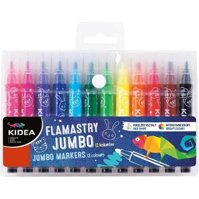 Derform, Marker, Jumbo-Marker 12 Farben KIDEA (12x) Derform, Marker, Jumbo-Marker 12 Farben KIDEA (12x)