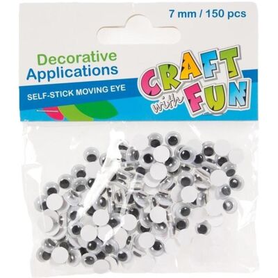 Craft with Fun Deko-Ornamentaugen 7mm 150 Stk Craft with Fun Deko-Ornamentaugen 7mm 150 Stk