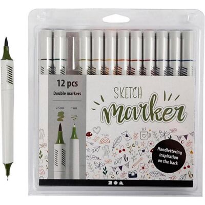 Creativ Company, Marker, Fasermaler Sketch Marker (12x) Creativ Company, Marker, Fasermaler Sketch Marker (12x)