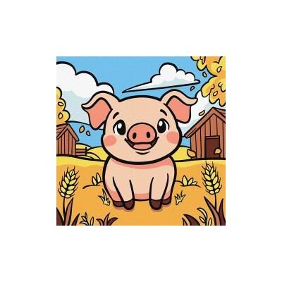 Ideyka Malen nach Zahlen - Coole Ferkel-Kinder Ideyka Malen nach Zahlen - Coole Ferkel-Kinder