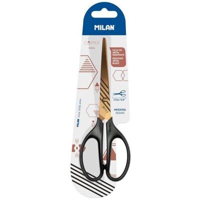 Milan, Schere, Kupferschere 17cm schwarz (17 cm) Milan, Schere, Kupferschere 17cm schwarz (17 cm)