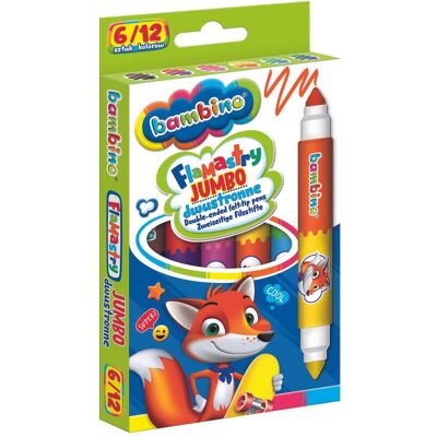 St. Majewski, Marker, BAMBINO Doppelseitige Marker Jumbo 6 Stück/12 Farben (6x) St. Majewski, Marker, BAMBINO Doppelseitige Marker Jumbo 6 Stück/12 Farben (6x)