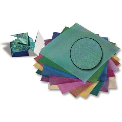 Folia, Bastelpapier, Faltblätter Irisierend Punkt (75 g/m², 50x) Folia, Bastelpapier, Faltblätter Irisierend Punkt (75 g/m², 50x)