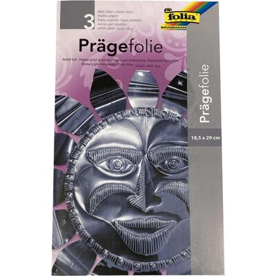 Folia, Bastelpapier, Prägefolien (60 g/m², 3x) Folia, Bastelpapier, Prägefolien (60 g/m², 3x)