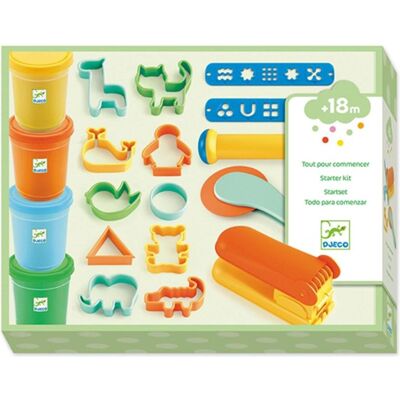 Djeco Startset Knete (4 Farben, 17 Werkzeuge) Djeco Startset Knete (4 Farben, 17 Werkzeuge)