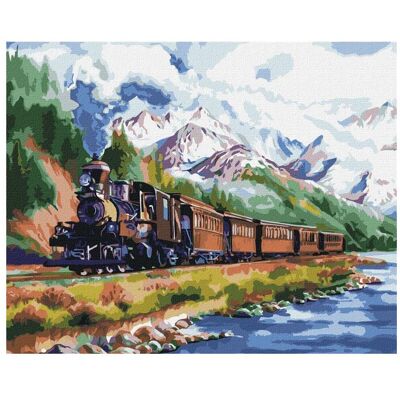 Ideyka Malen nach Zahlen - Zug nach Hause 50 x 40 cm Ideyka Malen nach Zahlen - Zug nach Hause 50 x 40 cm