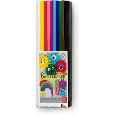 WEROLA Krepppapier Regenbogen 31 g/qm, 10 Rollen - Bastelpapier WEROLA Krepppapier Regenbogen 31 g/qm, 10 Rollen - Bastelpapier