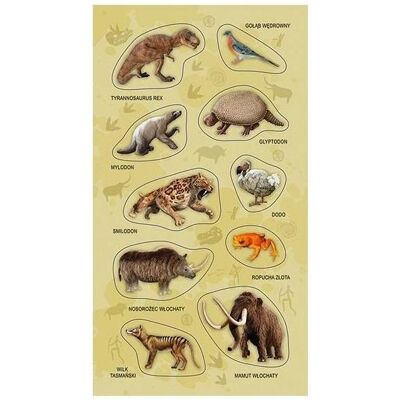 Teka, Sticker, Aufkleber Tiere ausgestorbene Arten (10 Sticker) Teka, Sticker, Aufkleber Tiere ausgestorbene Arten (10 Sticker)