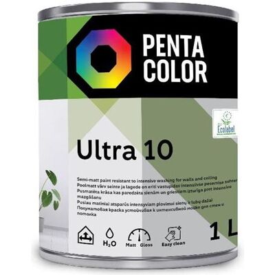 Pentacolor, Marker, Emul Paint Ultra 10 White 1l Pentacolor, Marker, Emul Paint Ultra 10 White 1l